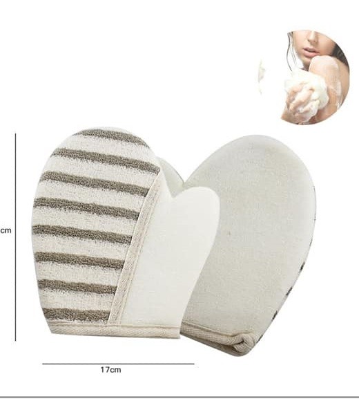 Guanto Crine Spugna Doccia Bagno Esfoliante Pelle Corpo 10043 dfh