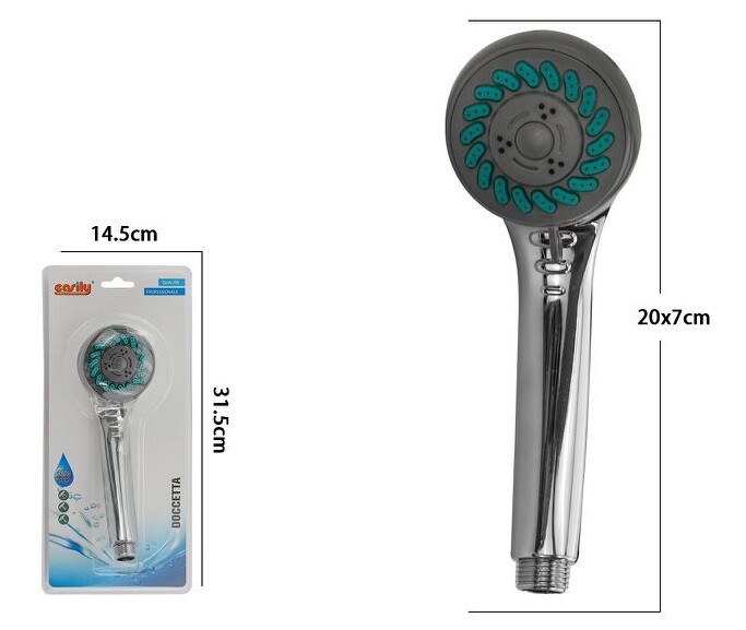 Bagno Doccetta Doccino Soffione Doccia Cornetta Rotondo Moderno 69050 dfh