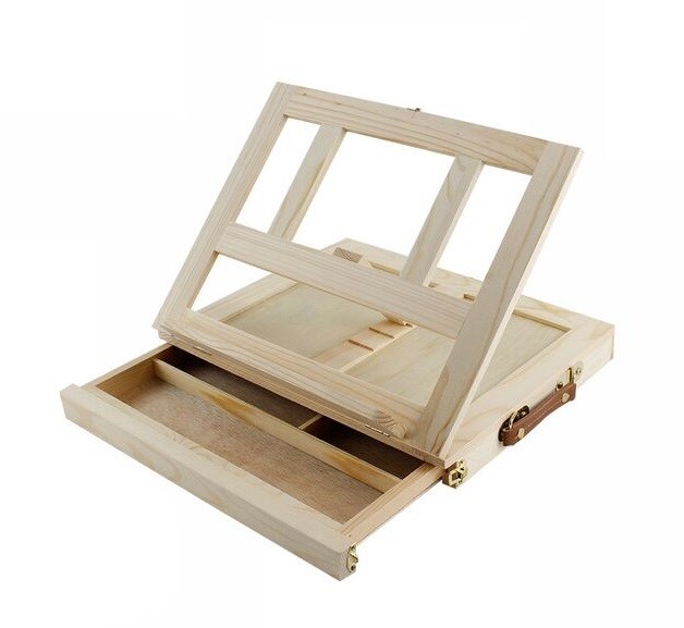 Supporto Stand In Legno Per Pc Portatili Notebook Tablet Con Cassetto dfh