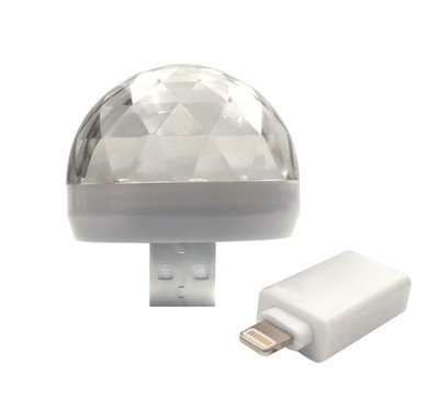Car USB Ambient Light DJ RGB Mini Colorful Music Sound Led Holiday Party Lamp (S