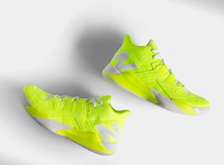 Pre-owned New Balance Balance Coco Cg1 “fuzzy Ace” Yellow White Tennis Shoes — Men's Size 11.5