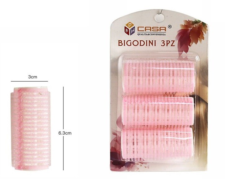 Confezione 3pz Bigodini Per Capelli Acconciatura 64043 dfh