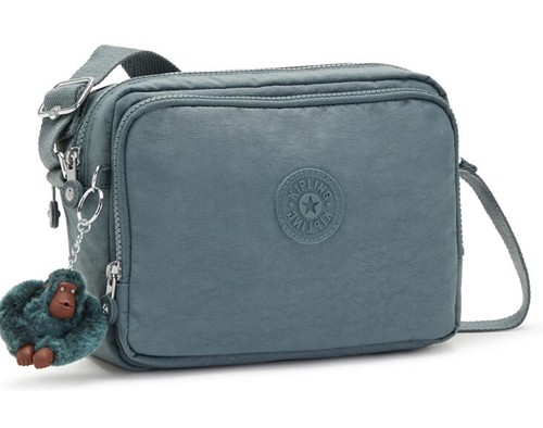 NWT KIPLING KI2387 SILEN LIGHT ALOE TONAL NYLON CROSSBODY