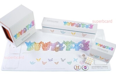 Pokemon S-Chinese EEVEE Playmat+Card deck box+Storage box+DIce+Damage Counters