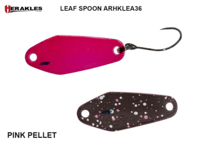 LEAF SPOON HERAKLES 0,9 GR COL. ARHKLEA36 PINK PELLET ONDULANTE SPINNING LAGO