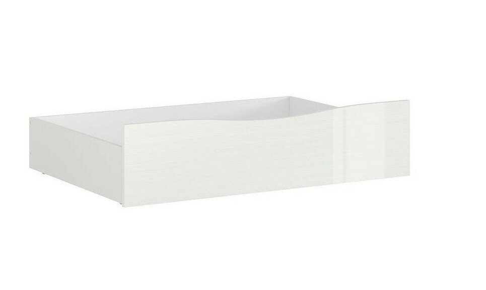 Modern White Gloss Under Bed Storage Drawer 98 5cm Wide Space