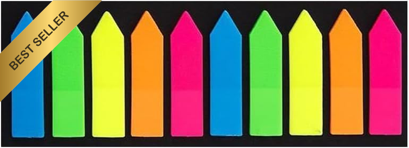 1200 Total Color Tape Flag, Page Markers, Index Tab Flags, Fluorescent Sticker N