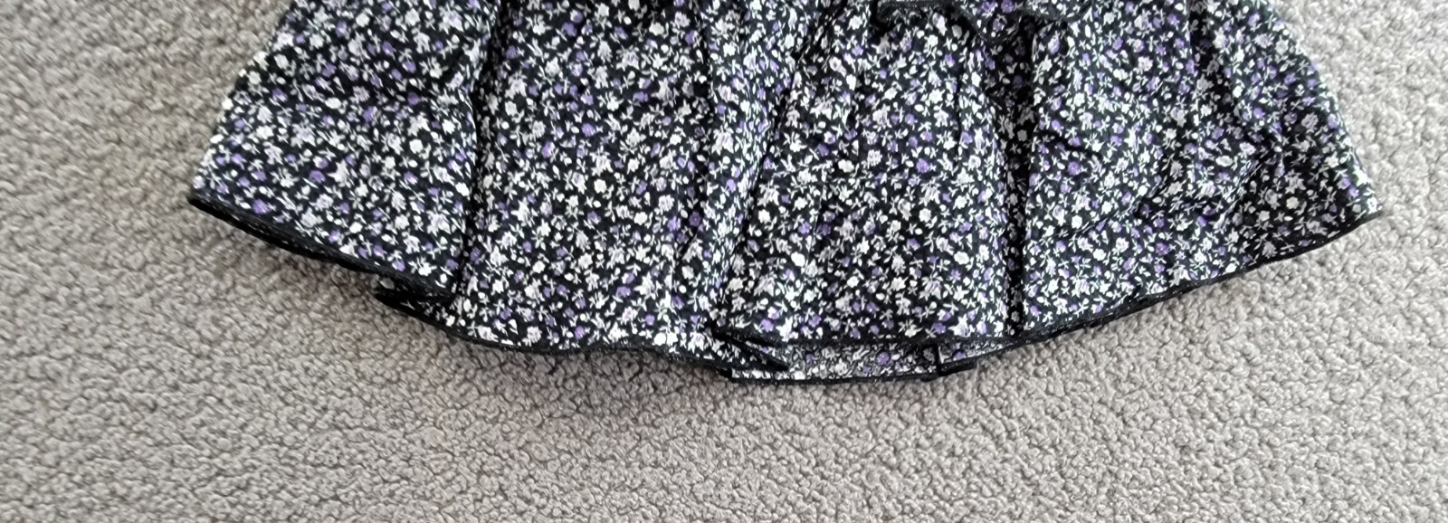KatieJnyc Brooke Floral Print Skirt Girls' S Black Multi Smocked Elastic Waist - Picture 11 of 15