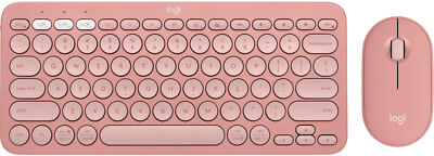 Logitech - Pebble 2 Combo Compact Wireless Scissor Keyboard and Mouse Bundle ...