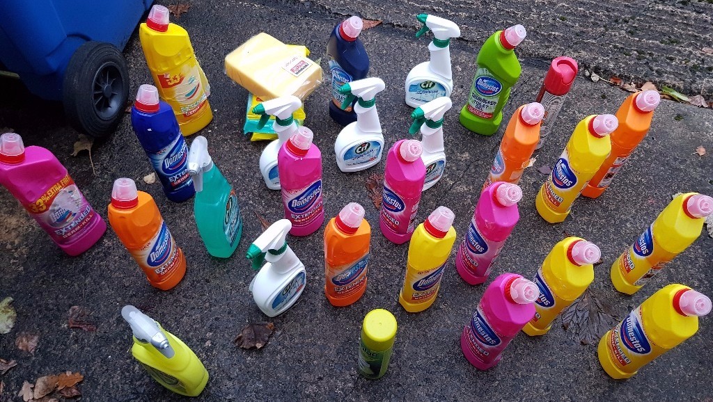 Joblot of 31 Cleaning Products Cif Domestos Halfords in Stockport, Manchester Gumtree