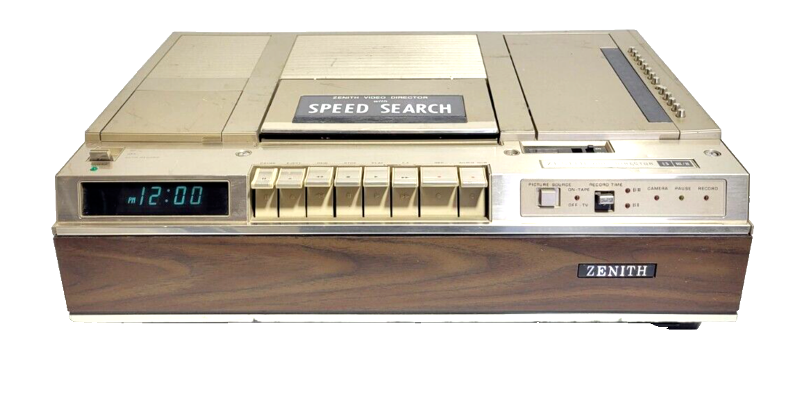 Vintage Zenith Video Cassette Recorder VR9000W Video Director Speed Search AS IS