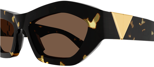 Pre-owned Bottega Veneta Bv1221s-002 Havana Brown