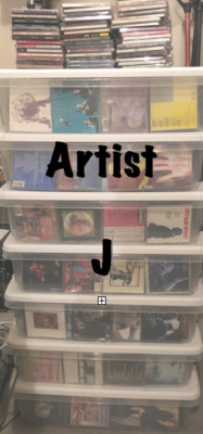 Alphabetized CDs - Flat $5.00  Shipped- Letter J