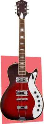 Balaguer ギター Amazon.com: Silvertone Classic 1423-RSFB Solid-Body Electric