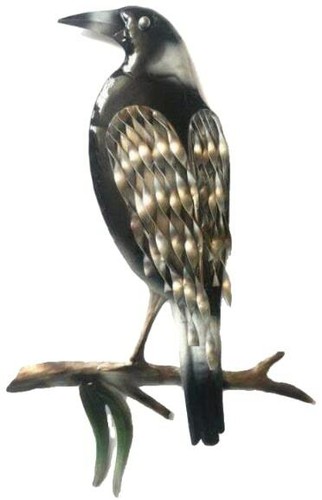 Magpie Metal Garden Decor Wall Art Australian Animal Decor