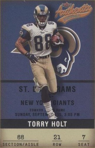 2002 Fleer Authentix Torry Holt #21