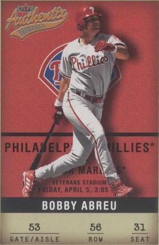 2002 Fleer Authentix - Bobby Abreu #56