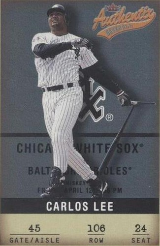 2002 Fleer Authentix - Carlos Lee #106