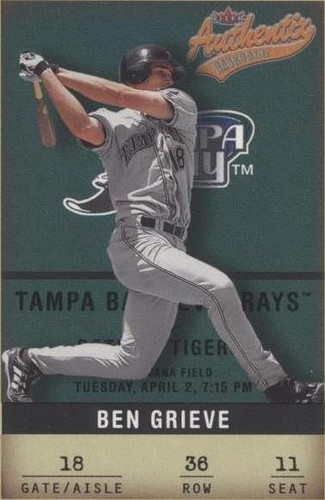 2002 Fleer Authentix - Ben Grieve #36