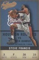 2001-02 Fleer Authentix - Steve Francis #26