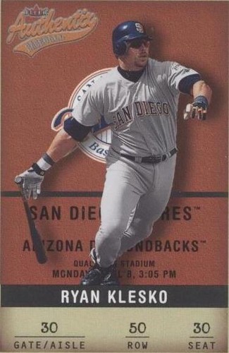 2002 Fleer Authentix - Ryan Klesko #50