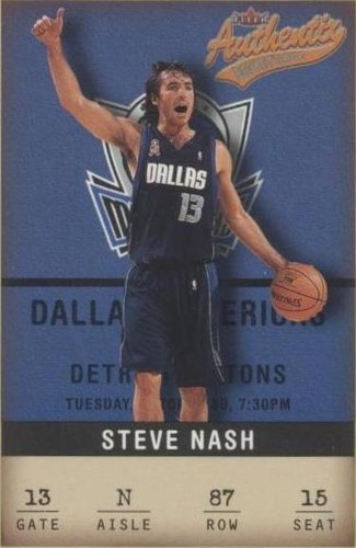 2001-02 Fleer Authentix - Steve Nash #87