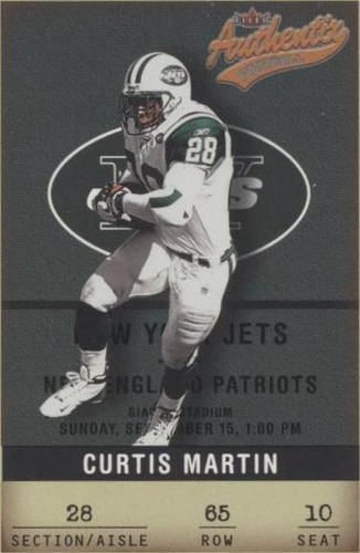 2002 Fleer Authentix Curtis Martin #65