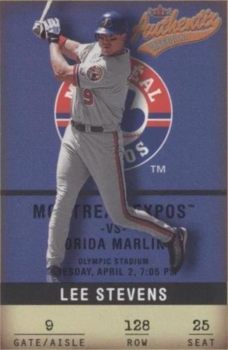 2002 Fleer Authentix - Lee Stevens #128