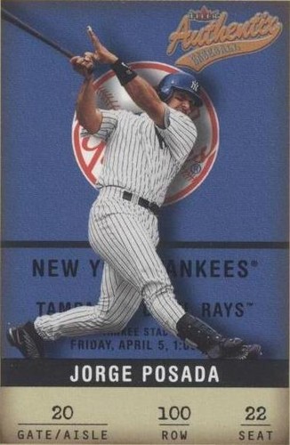 2002 Fleer Authentix - Jorge Posada #100