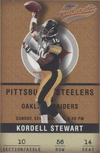 2002 Fleer Authentix Kordell Stewart #56
