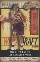 2002 Fleer Authentix WNBA - Nikki Teasley #105