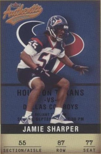 2002 Fleer Authentix Jamie Sharper #87