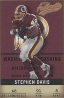 2002 Fleer Authentix Stephen Davis #91