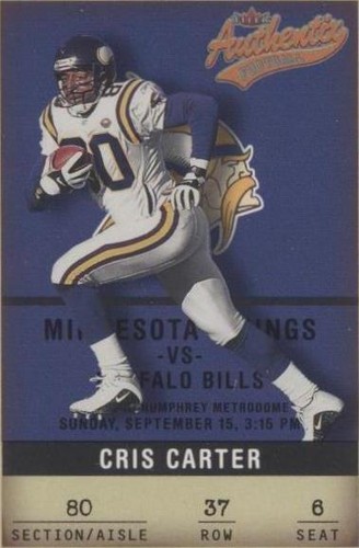 2002 Fleer Authentix Cris Carter #37
