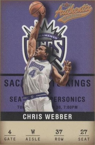 2001-02 Fleer Authentix - Chris Webber #37