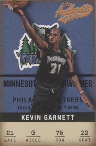2001-02 Fleer Authentix - Kevin Garnett #75
