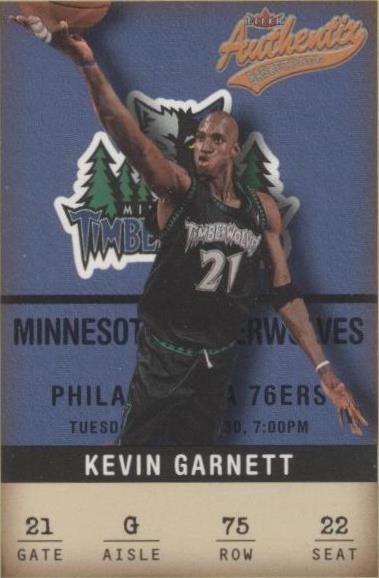 2001-02 Fleer Authentix - Kevin Garnett #75