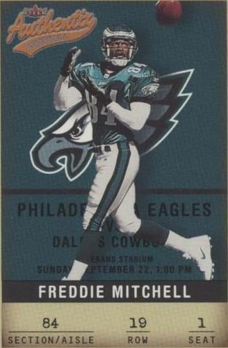 2002 Fleer Authentix Freddie Mitchell #19