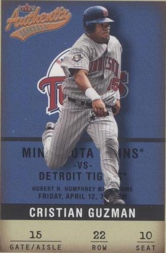 2002 Fleer Authentix - Cristian Guzman #22