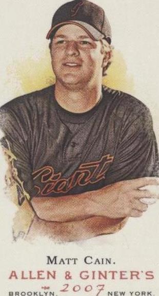 2007 Topps Allen & Ginter's - Matt Cain #179