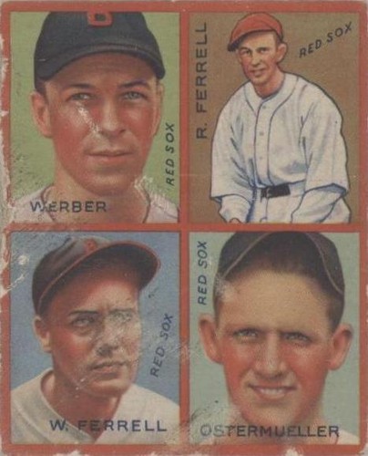 1935 Goudey 4-in-1 - Billy Werber Fritz Ostermueller Rick Ferrell #9G