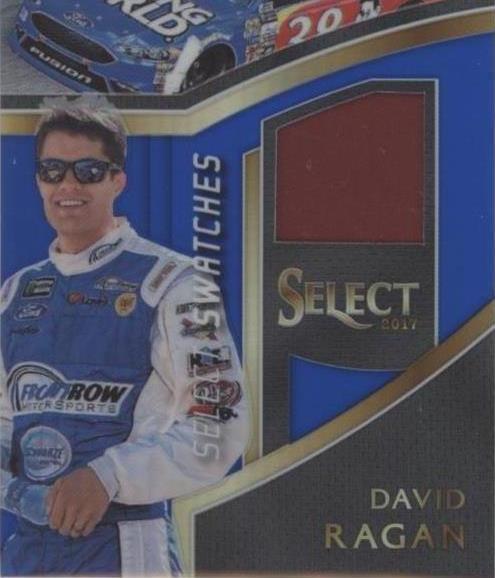 2017 Panini Select - Select Swatches David Ragan #DR Blue Prizm /99 ...