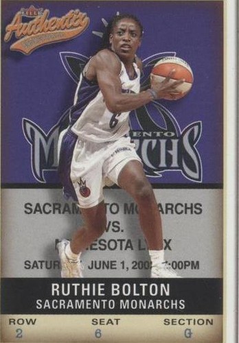 2002 Fleer Authentix WNBA - Ruthie Bolton #40