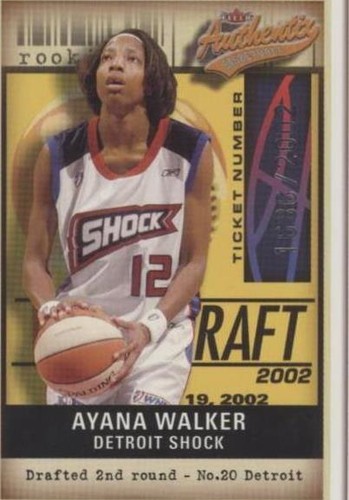 2002 Fleer Authentix WNBA - Ayana Walker #120