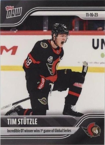 2023-24 Topps Now NHL Stickers - Tim Stutzle #37