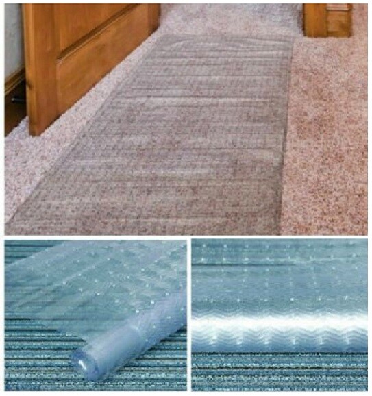 Vinyl Plastic Carpet Protector Runner Home Office Hallway Film Mat Roll
