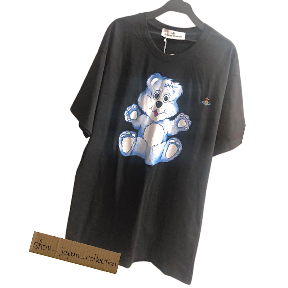 Pre-owned Vivienne Westwood Women's Teddy Peru T-shirt Bear Black Size S L28.3in Orb