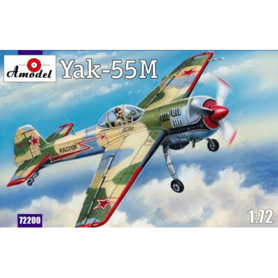 AMODEL 72200 Yak-55M Soviet aerobatic aircraft Scale 1/72 - Plastic model kit