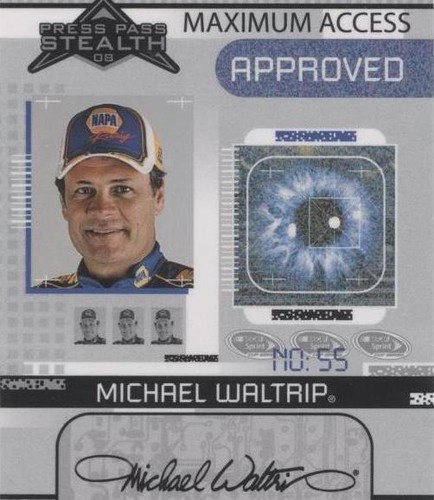 2008 Press Pass Stealth - Michael Waltrip #MA 27