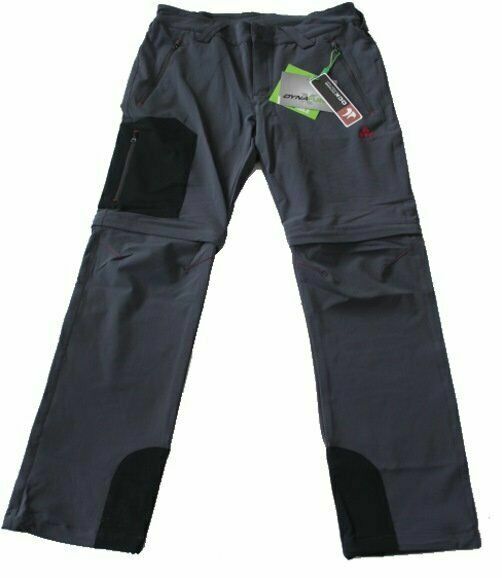 S3 DAMEN OCK WANDERHOSE TREKKING ZIPPHOSE SOFTSHELL LIGHT FREIZEITHOSE GRAU 20